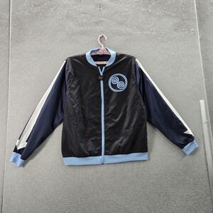 Avatar Men Jacket M Black Graphic Bomber Character Zipper